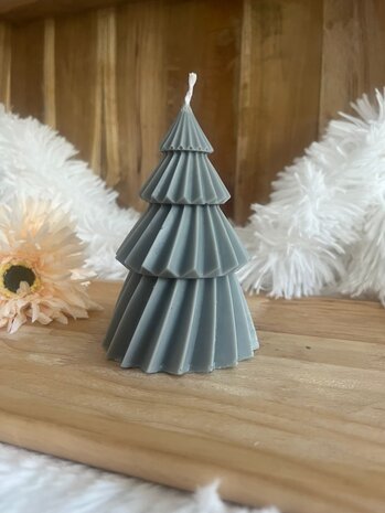 Kerstboom sier en geurkaars S of M sojawas handgemaakt