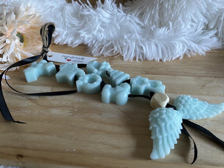 Geurende zeepketting in bijpassende kleur